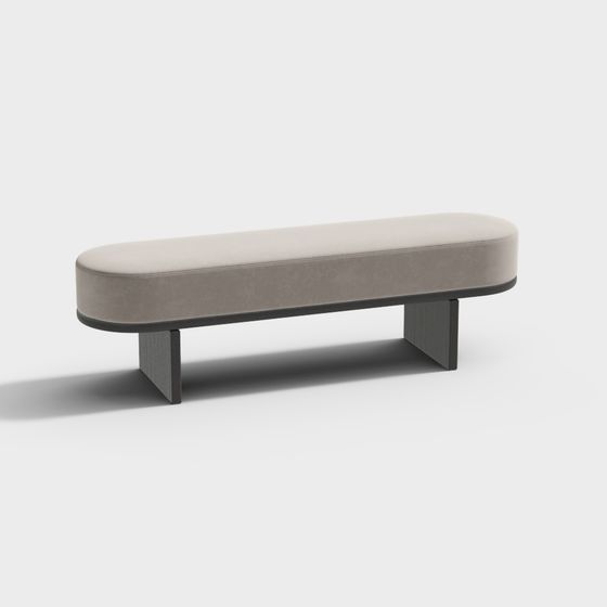 Stylish Urban Bench 3D model