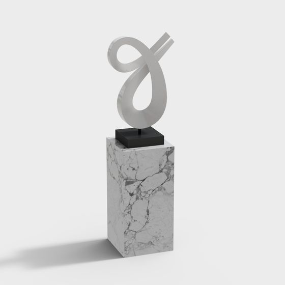 Abstract Art Trophy 3D model