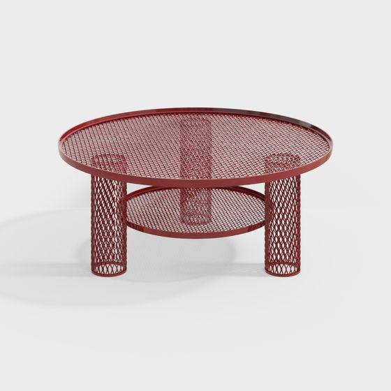 Stylish Metal Mesh Coffee Table 3D model