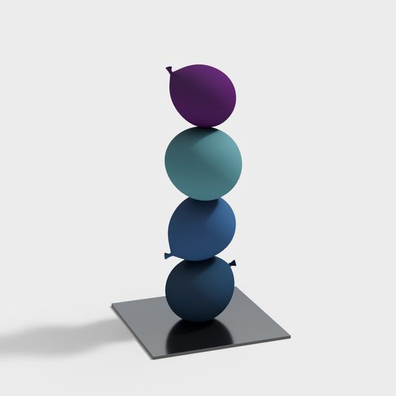 Balloon Stack 3D model