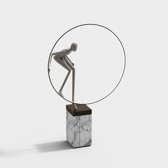 Balance 3D model - Modern Art and Geometric Aesthetics