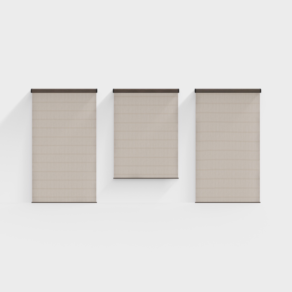 新中式茶室のロールスクリーン