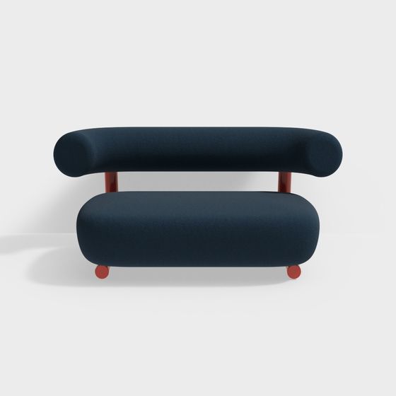 Unique Curved Modern Chair 3D model