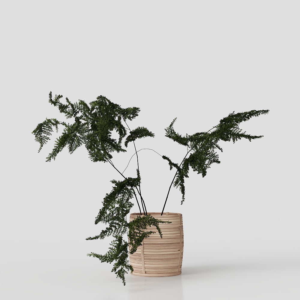Natural Elegance 3D Model for Indoor Plant Pots