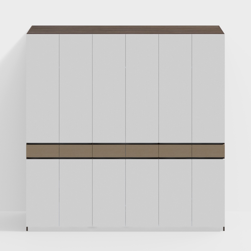 Schrank 2.48 - 6 Türen 6 Schubladen atmungsaktiv