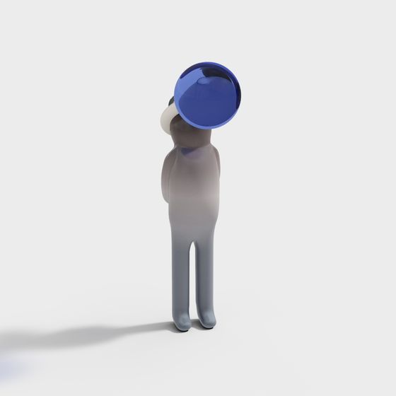 Futuristic Sphere Head 3D model