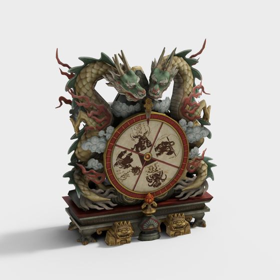 Dragon Wheel 3D model: Fusion of Tradition and Technology