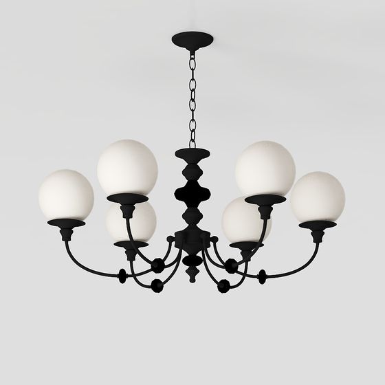 Charming Vintage Chandelier 3D model