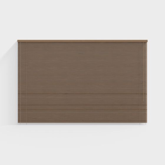 Elegant Wooden Blinds 3D model for Modern Interiors