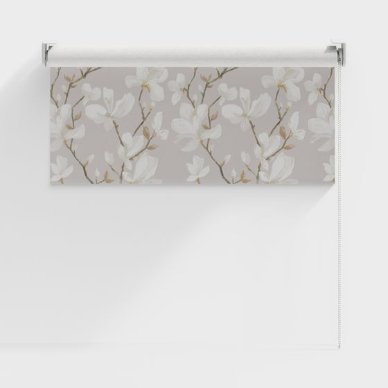 Elegant Flower Scroll 3D model for Creative Projects