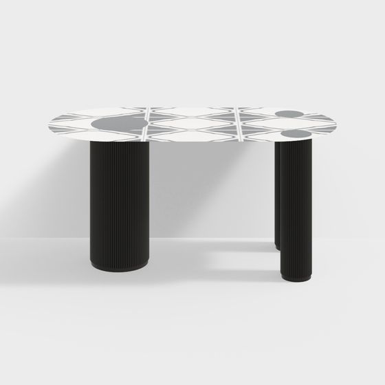 Urban Corner Side Table 3D model for Modern Spaces