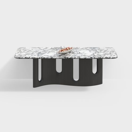 Marble Art Table 3D model