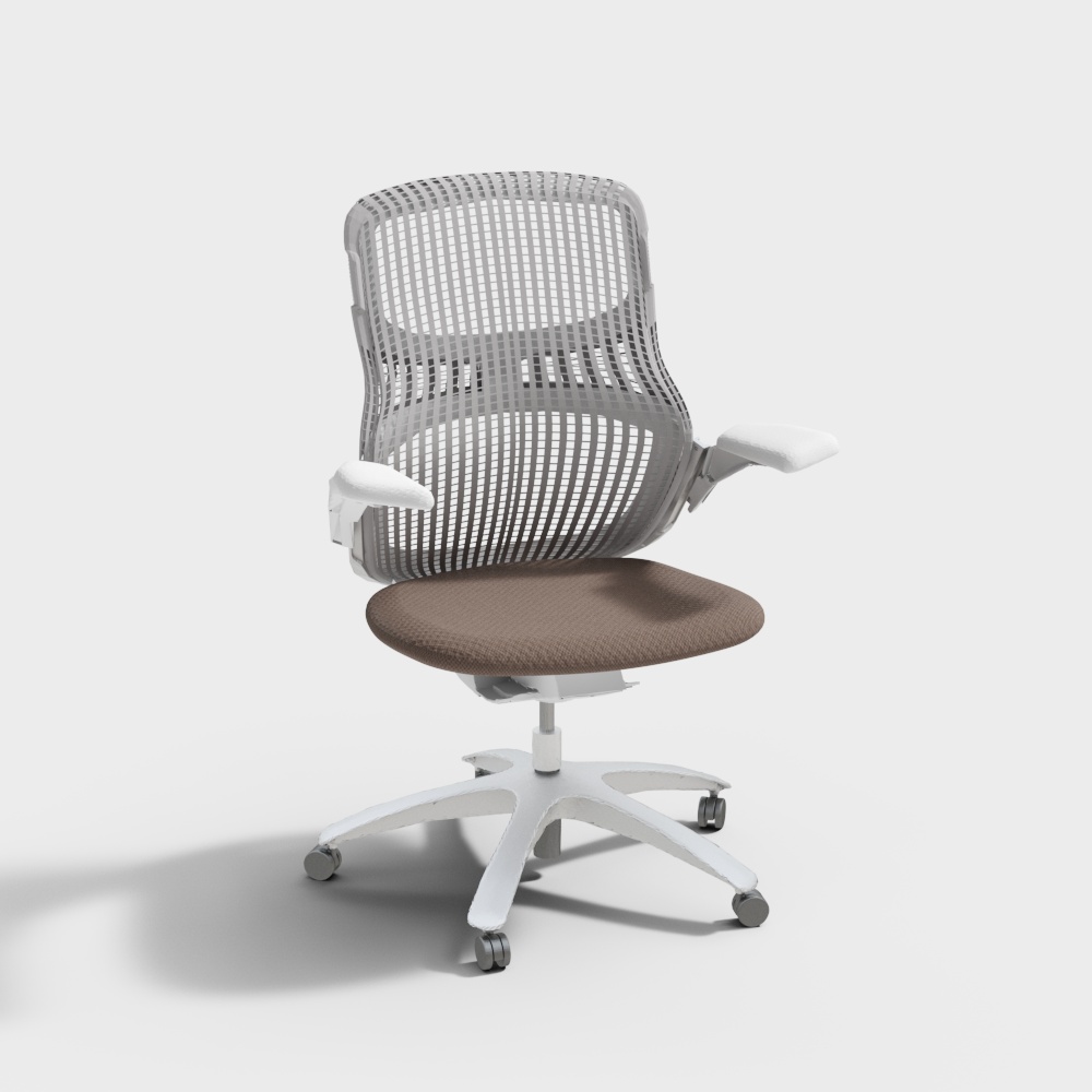 Modern Minimalist Office Chair 3D Model – Ergonomic Design