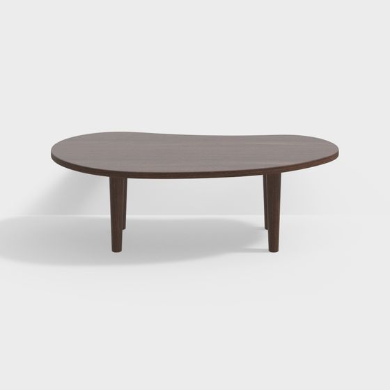 Elegant Oval Coffee Table 3D model