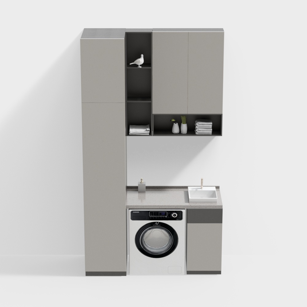 Modern Washing Machine Cabinet