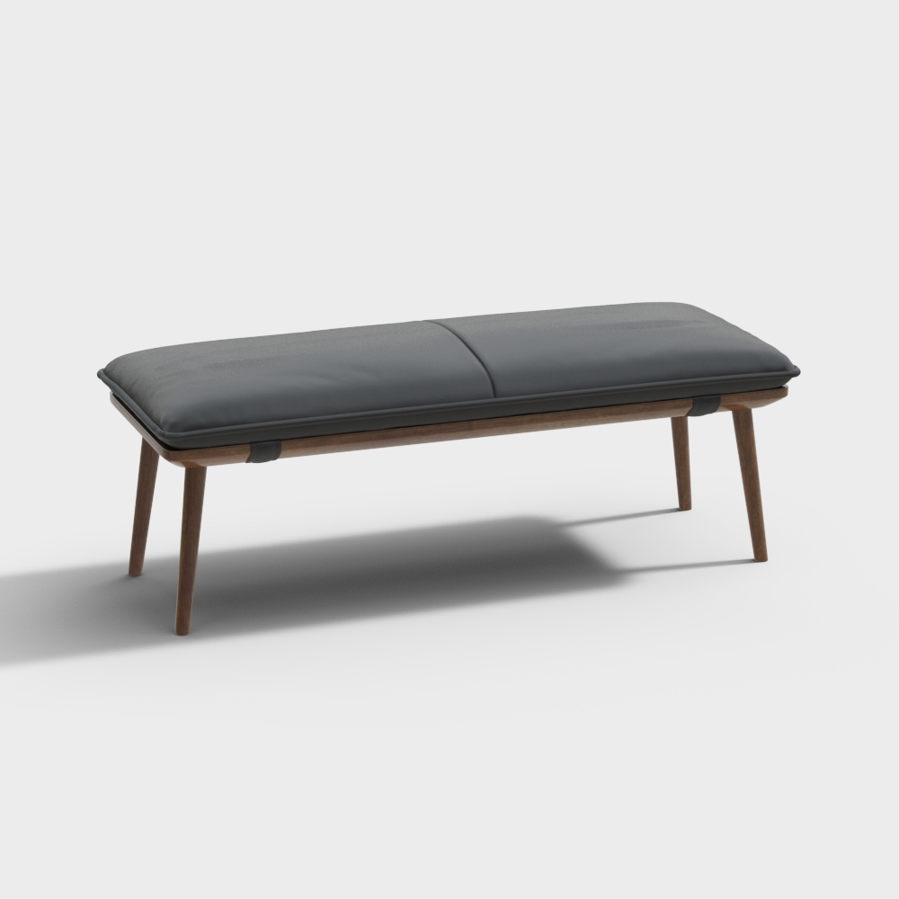 Скамья у изголовья кровати в спальне