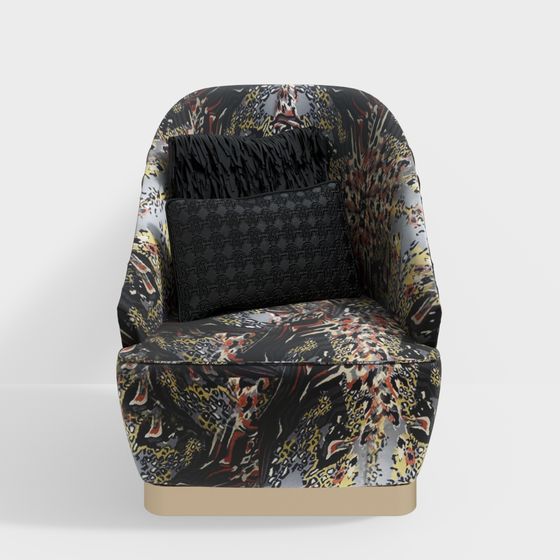 Art Deco Inspired 3D Chair Model