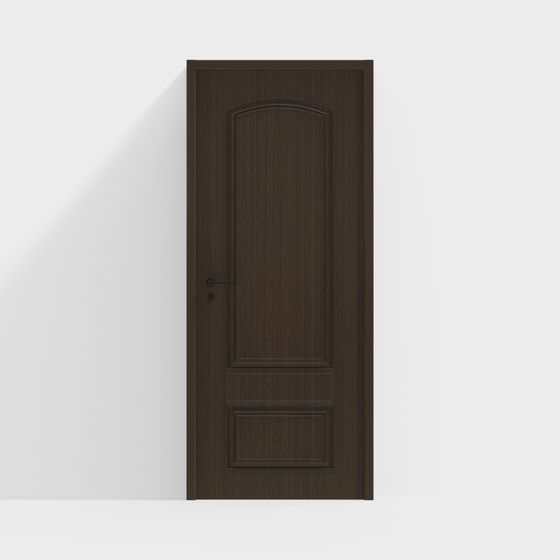 Elegant Low-Polygon 3D Door Model
