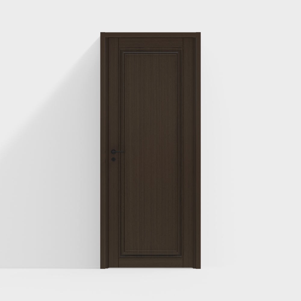 Modern Solid Wood Single Door