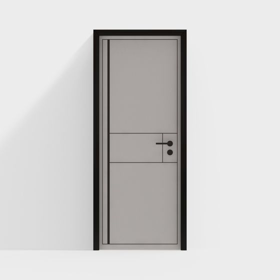 Minimalist Door 3D model for Creative Projects