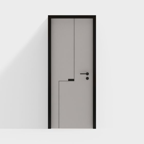 Minimalist Door 3D model - Modern Design
