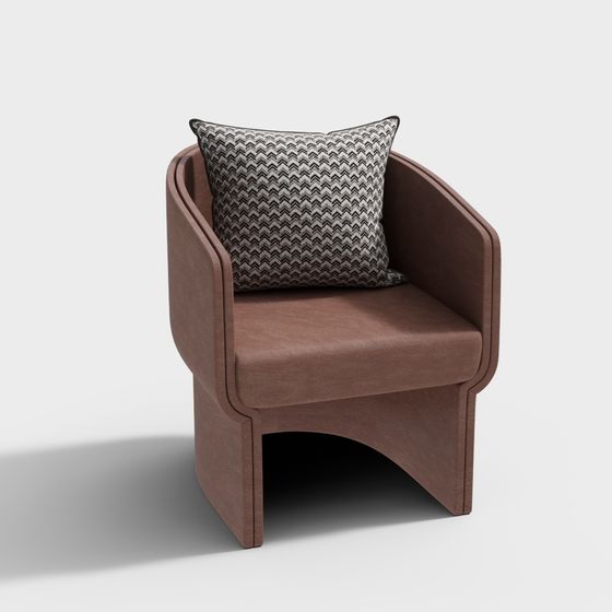 Cozy Reading Chair 3D model for Stylish Interiors