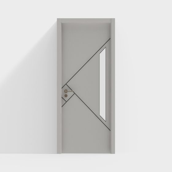 Geometric Window 3D model for Modern Aesthetics