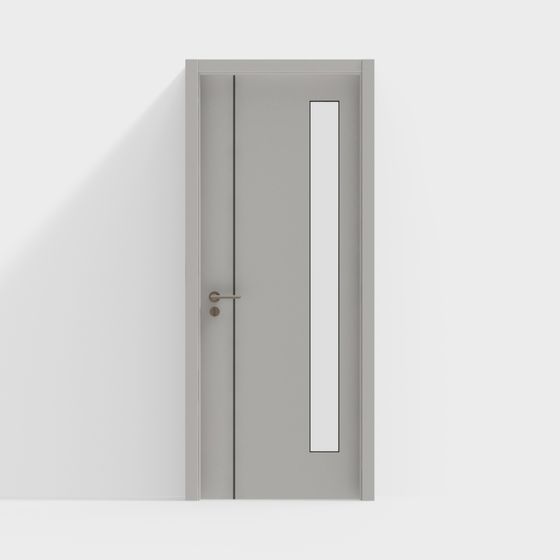 Moderne einflügelige Tür