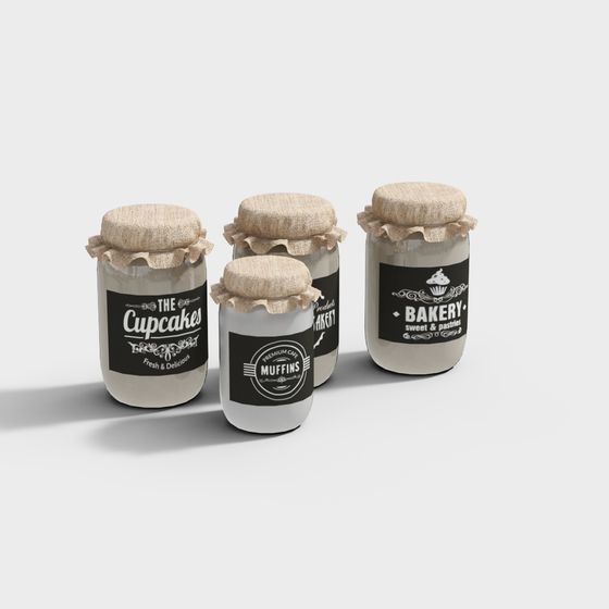 Vintage Glass Jar 3D Model for Creative Projects