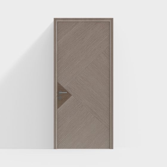 Geometric Door 3D Model - Modern Minimalist Design