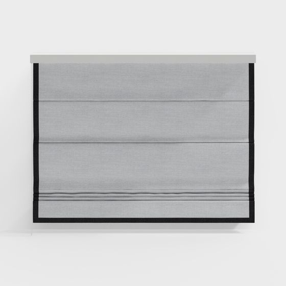 Soft Light Window Blinds 3D Model