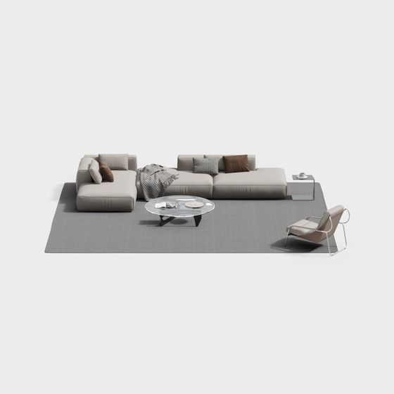 Urban Living Room 3D model