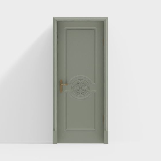 Elegant Low-Poly High-Detail Door 3D model