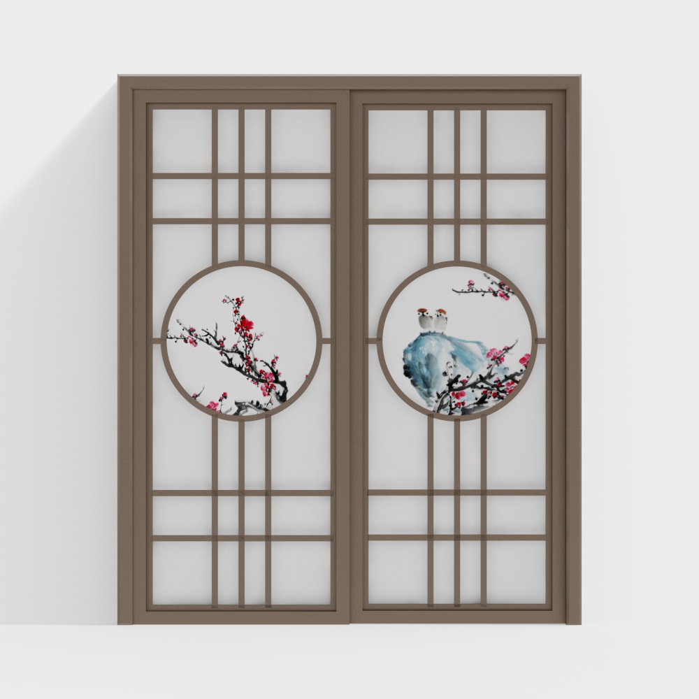 New Chinese-Style Sliding Door