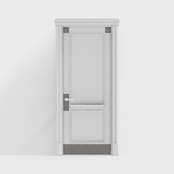 Elegant Low-Poly 3D Model Door for Modern Interiors