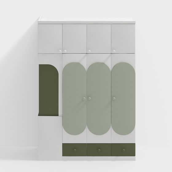 Modern Urban Storage Cabinet 3D model