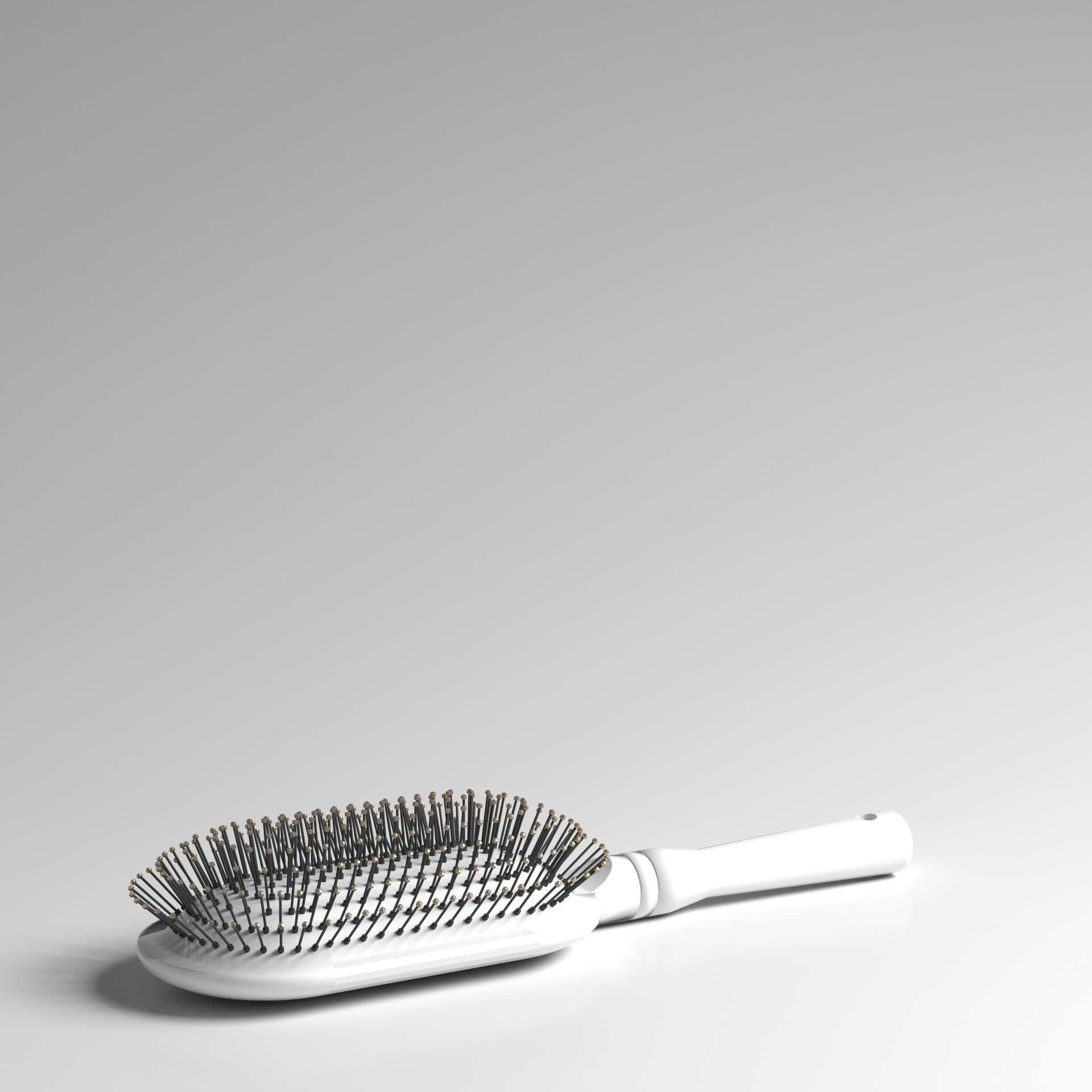 Comb 2 3D Model in Gray for Photography Subjects