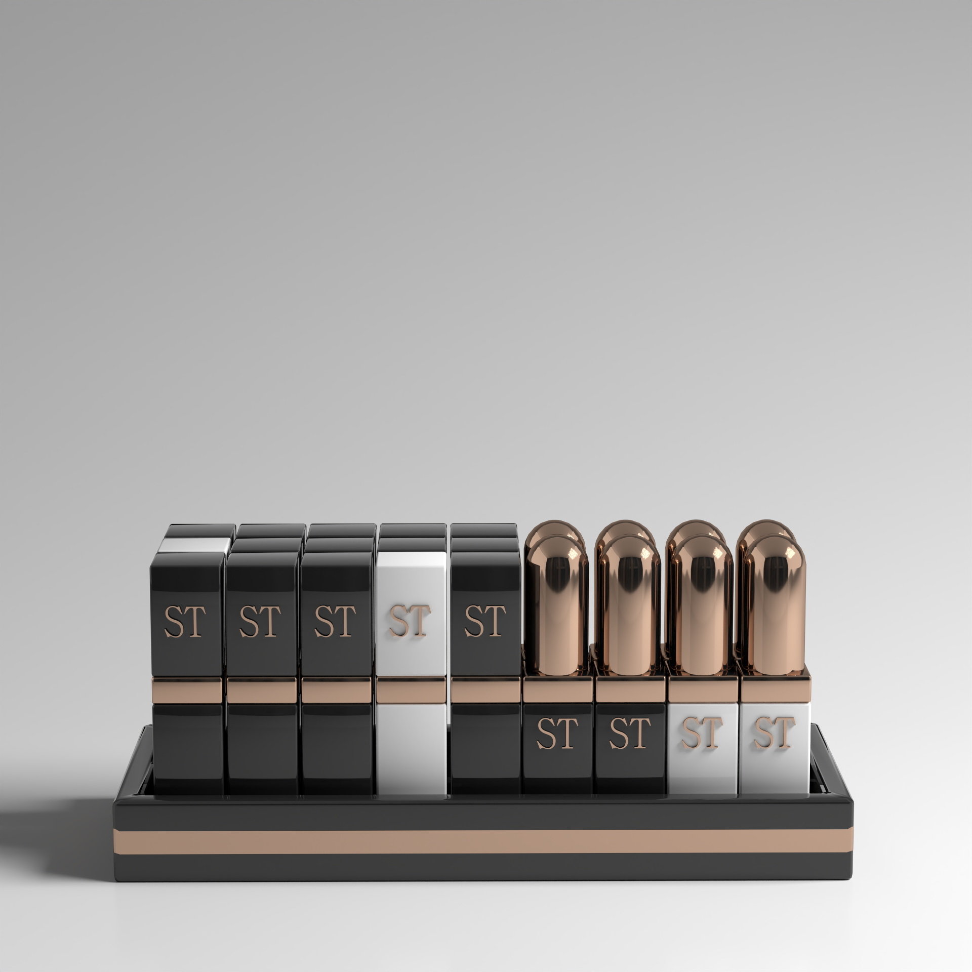 Black Lipstick 3D Model for Product Displays