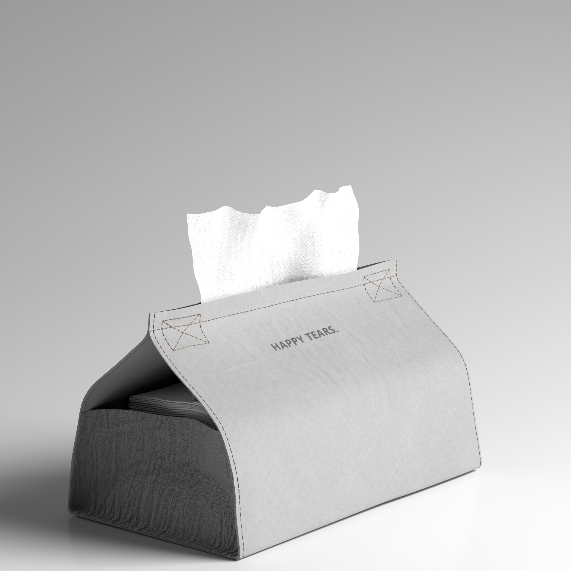 Essential Tissue Paper 5 3D Model in Black