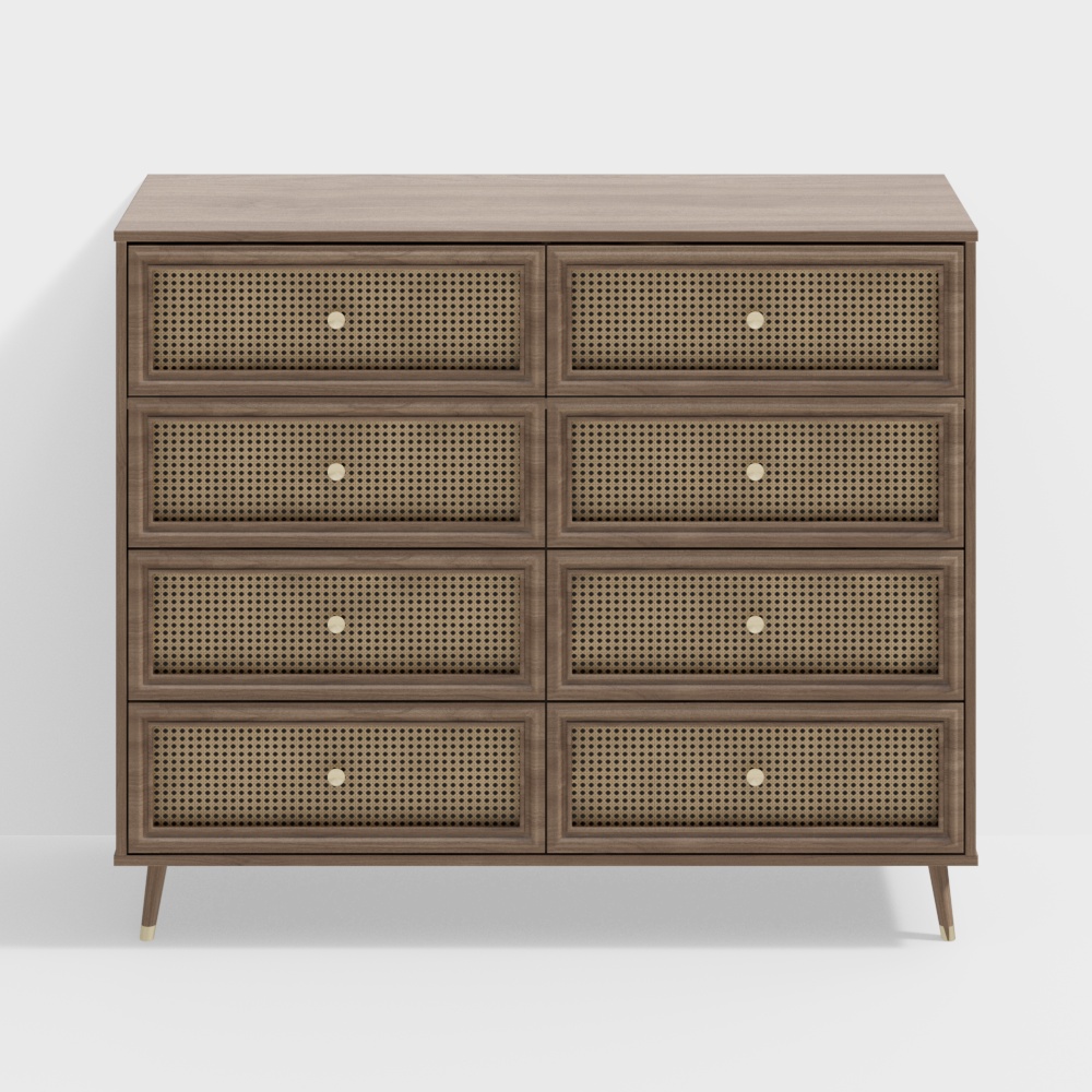 Rattan Vintage Cabinet