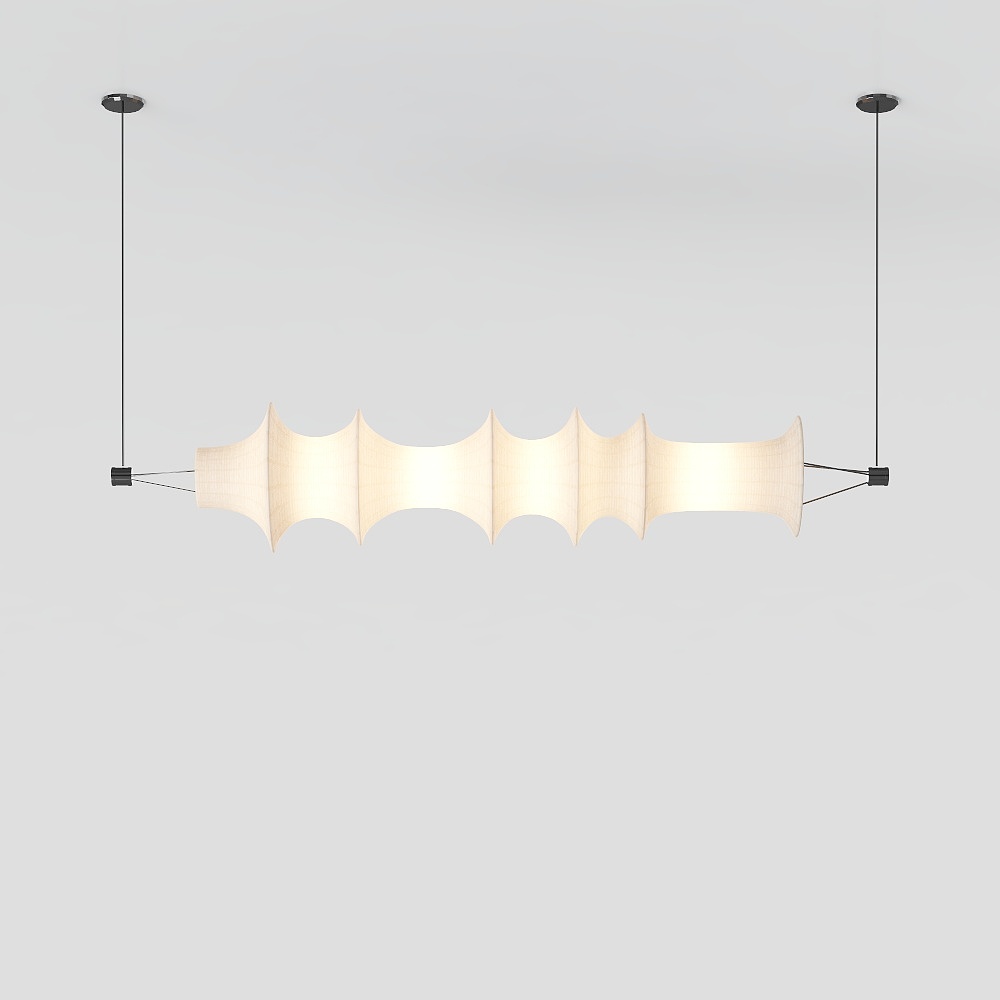 French long strip restaurant chandelier (2019)