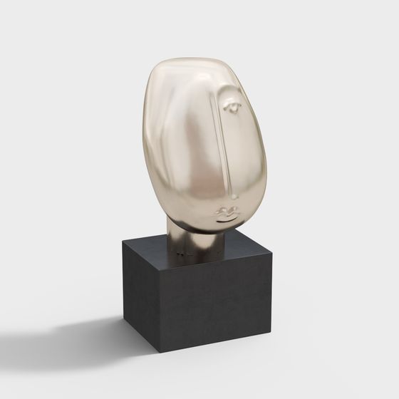 Abstract Face 3D model - Low Poly Design