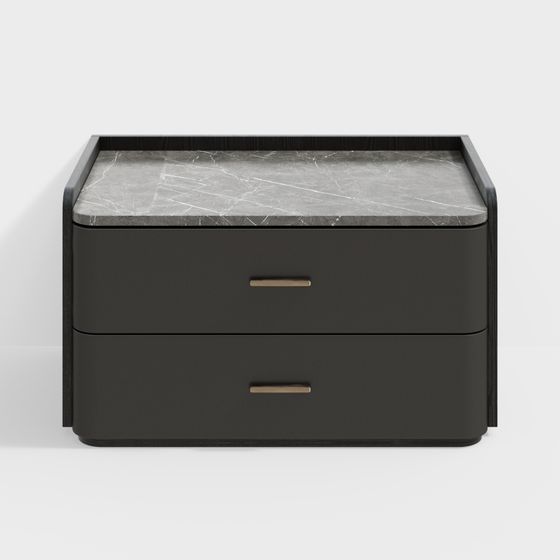 Modern Minimalist Nightstand 3D model