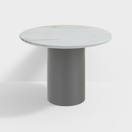 Modern Minimalist Round Table 3D model