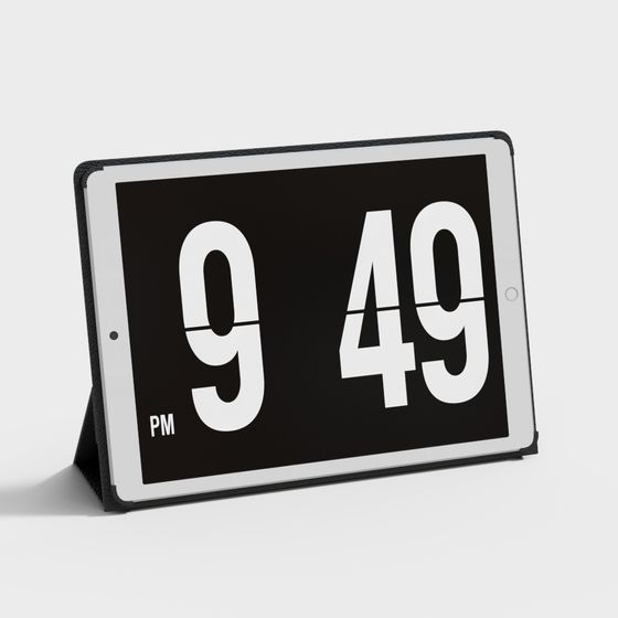 Sleek Timepiece Tablet 3D model