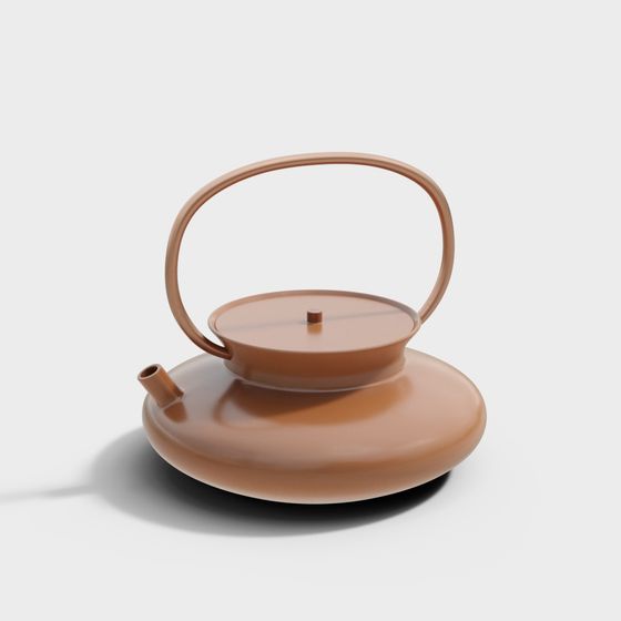 Minimalist Teapot 3D model for Creative Projects