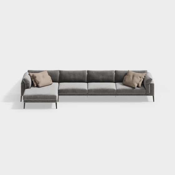 Urban Comfort 3D model Sofa for Modern Interiors