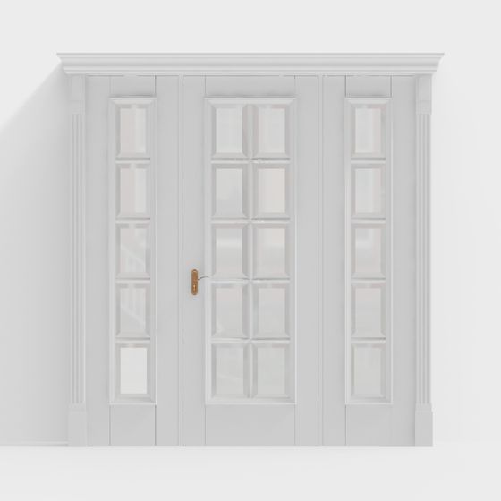 Classic Glass Door 3D model