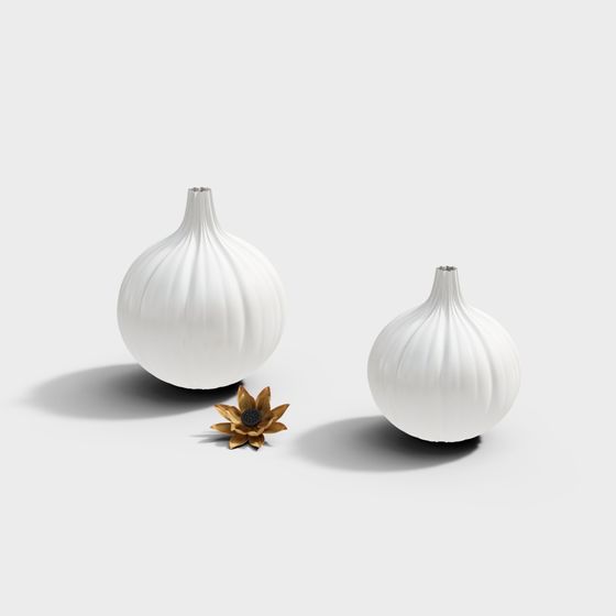 Garlic Duo 3D model for Creative Projects
