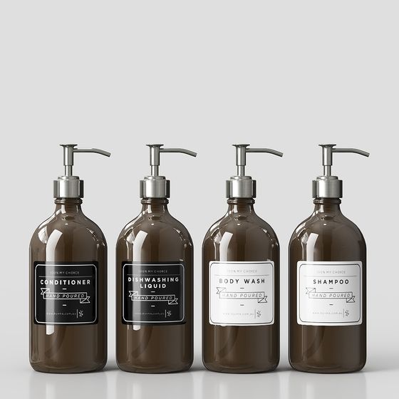 Elegant Low-Poly Bottle Product Series 3D model